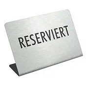 Reserviert - Aufsteller