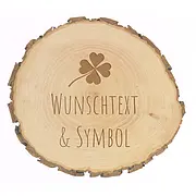 Holzschild mit Gravur