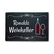 personalisierte Schieferplatte für Weinliebhaber