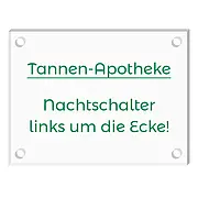 Acrylschild mit Wunschtext