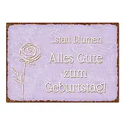 Vintageschild zum Geburtstag