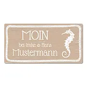 Türschild Moin