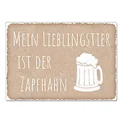 Schild mit individuellem Spruch