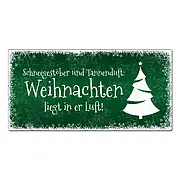 Weihnachtsdeko Schild mit Wunschtext