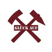 Hammer und Schlägel. mit Glück auf aus Metall
