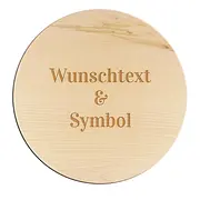 Holzschild mit Gravur