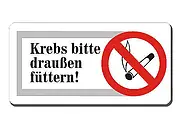 Hinweisschild - Rauchen verboten - Größe: 30 x 15 cm