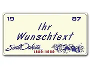 South Dakota USA Deko Autoschild mit Wunschtext