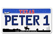 Nummernschild Texas - US Dekoschild Texas