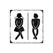 Toilettenschild modern