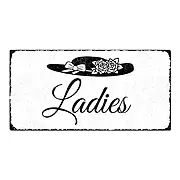 WC-Schild Ladies