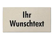 Aluschild mit Wunschtext