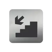 Piktogramm aus Edelstahl Treppe