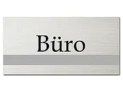 Büro Schild aus Aluminium