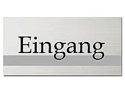 Hinweisschild Eingang aus Aluminium