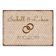 Vintageschild zur Hochzeit