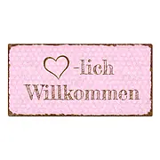 Willkommens-Schild