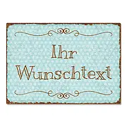 Vintageschild mit eigenem Wunschtext