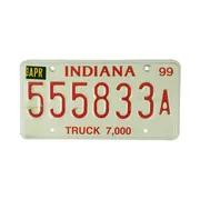 USA Kennzeichen Indiana