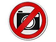 Blechschild - Fotografieren verboten