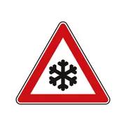 Verkehrsschild Schnee- und Eisglätte