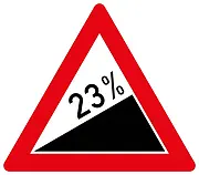 23% Steigung