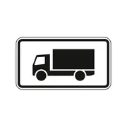 Hinweisschild nach StVO - Kraftfahrzeug mit Gesamtmasse über 3,5 t