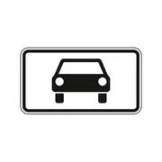 Hinweisschild nach StVO - Kraftwagen und sonstige mehrspurige Fahrzeuge