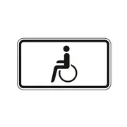 Hinweisschild nach StVO - Schwerbehinderte und Blinde