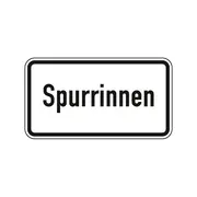 Hinweisschild nach StVO - Spurrinnen