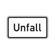 Zusatzschild StVO -  Unfall