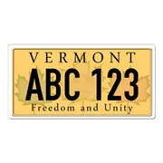 Vermont USA Deko PKW-Kennzeichen mit Ihrem individuellem Wunschtext