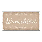 individuell gestaltetes Vintage Schild