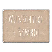 Vintage Schild mit individuellem Wunschtext