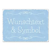 Vintage Schild mit eigenem Wunschtext