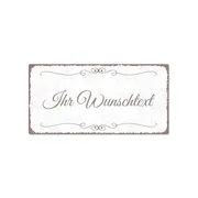 Vintageschild mit Wunschtext