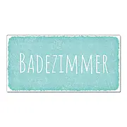 Vintage Schild Badezimmer