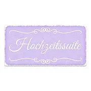 Türschild Hochzeitsuite