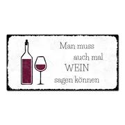 Dekoschild für Weinliebhaber