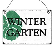Vintageschild Wintergarten