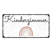 Blechschild fürs Kinderzimmer - vintage look