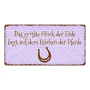 Türschild mit Spruch