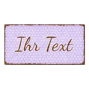 Vintage Schild mit individuellem Wunschtext