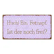 Schild mit Spruch im Vintage Design