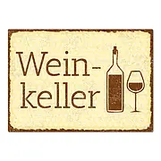Vintageschild Weinkeller