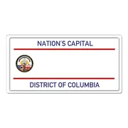 US Plate District of Columbia