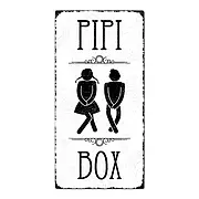 WC-Schild im Vintage Design