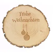 weihnachtliches Schild 