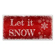 Schild Let it Snow