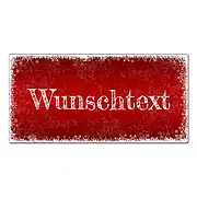 Weihnachtsschild mit Wunschtext